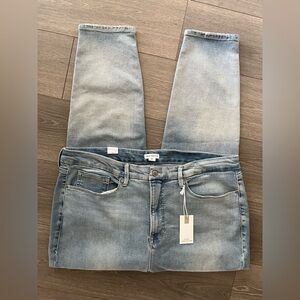 NWT Good American Good Waist Skinny Light Denim Jeans Size 22